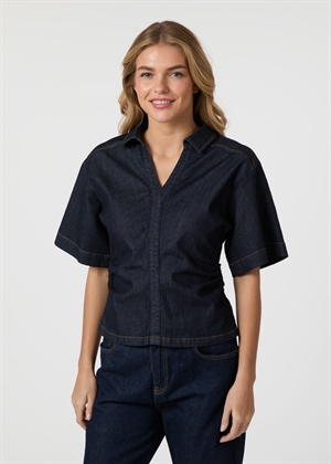 Spenda denim bluse Dark Blue Neo Noir 
